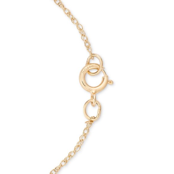 Emerald (1-1/4 ct. t.w.) & Diamond (1/4 ct. t.w.) 18" Pendant Necklace in 14k gd - Picture 2 of 6